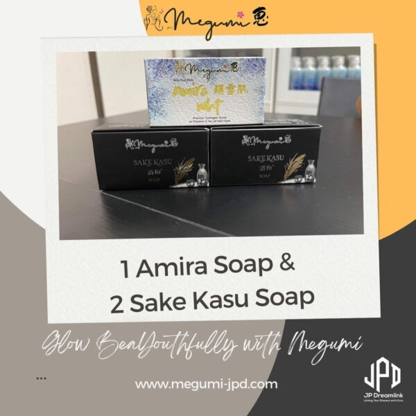2 Sake Kasu Soap / 1 Amira Soap
