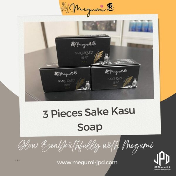 3 Pieces Sake Kasu Soap