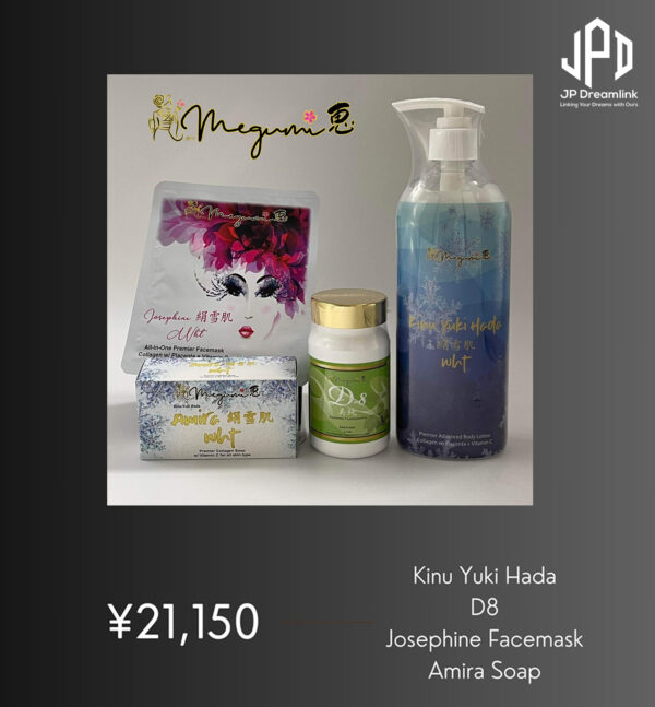 D8/Kinu Yuki Hada/Amira Soap/Josephine Facemask