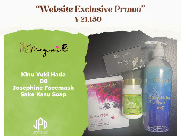D8/Kinu Yuki Hada/Sake Kasu Soap/Josephine Facemask